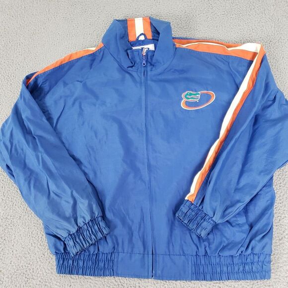 VINTAGE Florida Gators Jacket Mens 2XL Blue Logo Athletic Football XXL Nylon - Picture 5 of 12